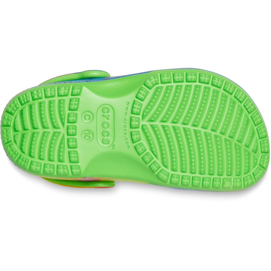 Colour Kids’ Classic Tie-Dye Graphic Clog - Bottom - Crocs