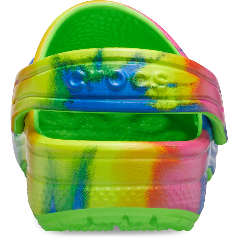 Colour Kids’ Classic Tie-Dye Graphic Clog - Back - Crocs