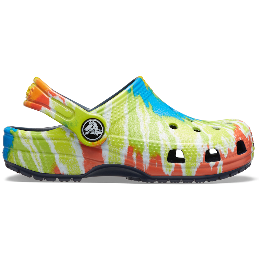 Colour Kids’ Classic Tie-Dye Graphic Clog - Side - Crocs