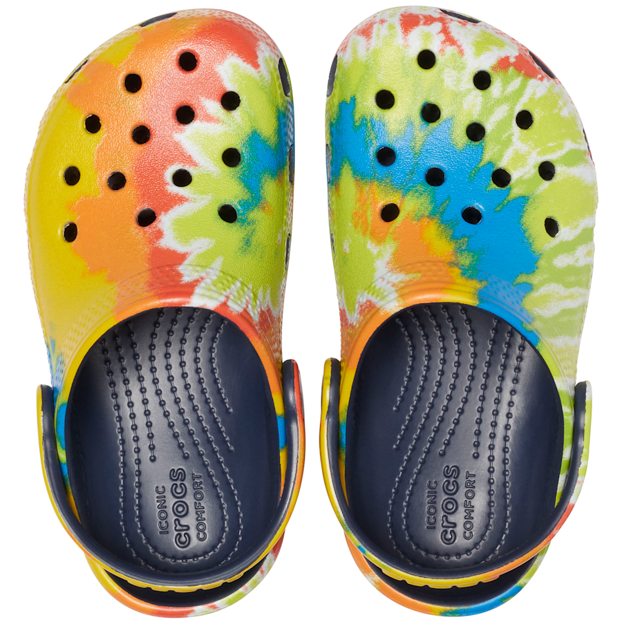Colour Kids’ Classic Tie-Dye Graphic Clog - Top - Crocs