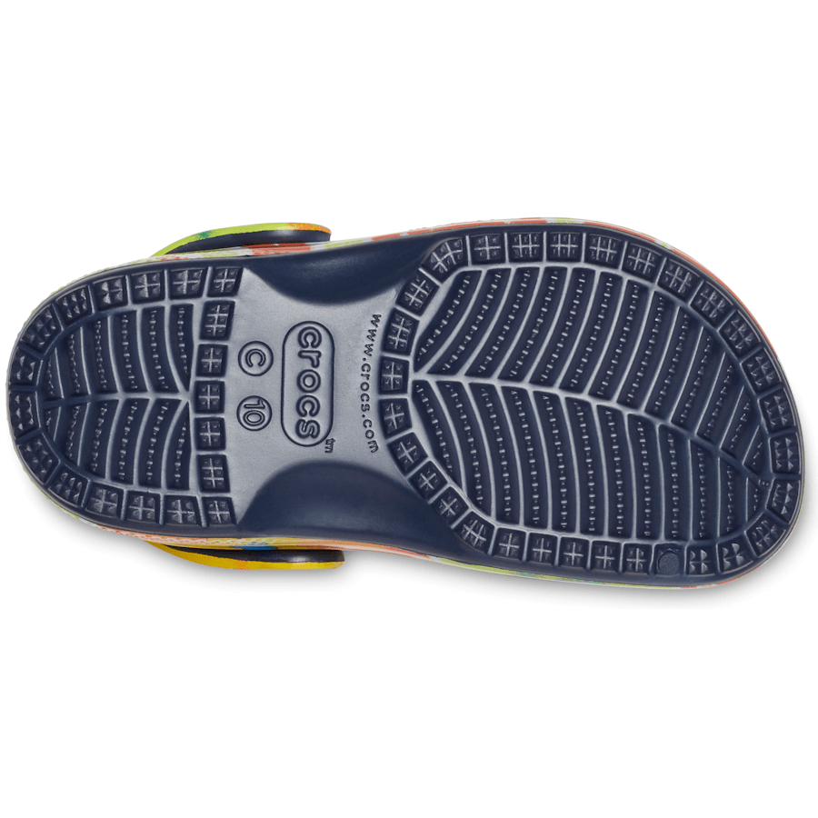 Colour Kids’ Classic Tie-Dye Graphic Clog - Bottom - Crocs
