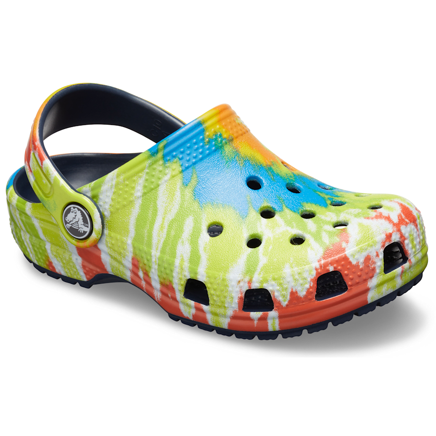 Colour Kids’ Classic Tie-Dye Graphic Clog - Angle - Crocs