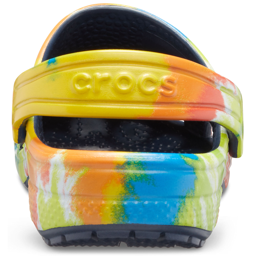 Colour Kids’ Classic Tie-Dye Graphic Clog - Back - Crocs