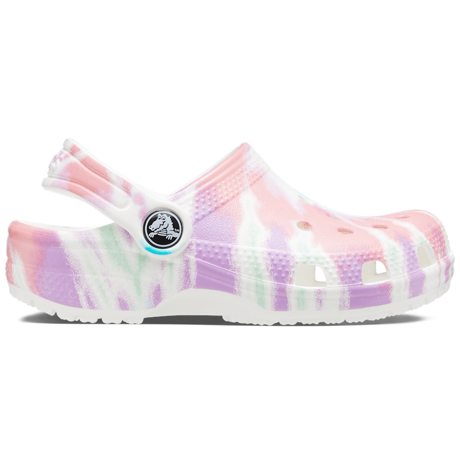 カラー クラシック タイダイ グラフィック クロッグ キッズ - サイド - Crocs