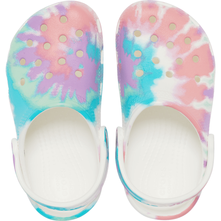 カラー クラシック タイダイ グラフィック クロッグ キッズ - トップ - Crocs