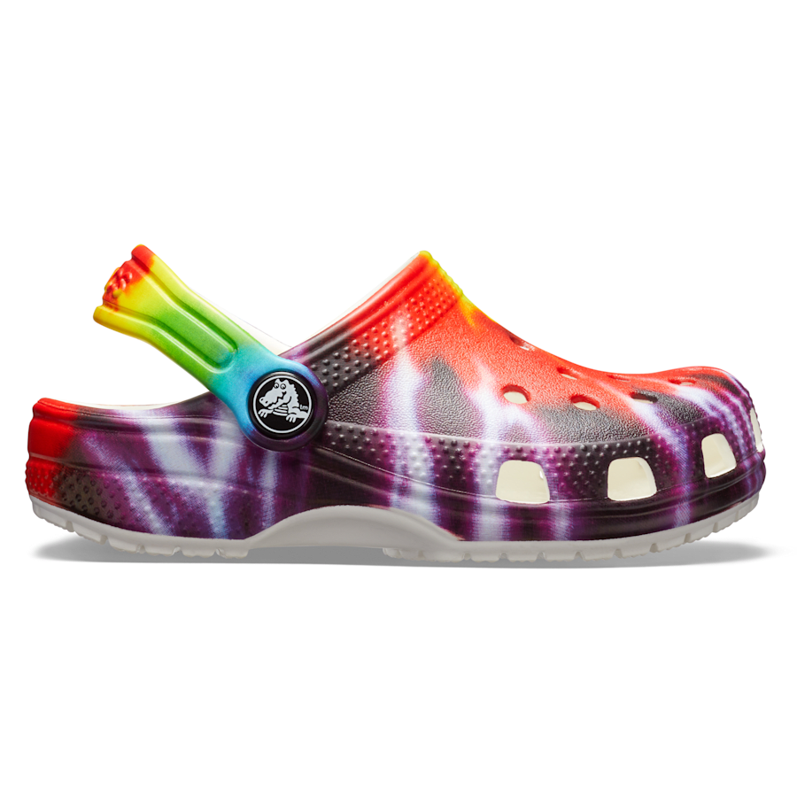 Multi Kids’ Classic Tie-Dye Graphic Clog - Side - Crocs