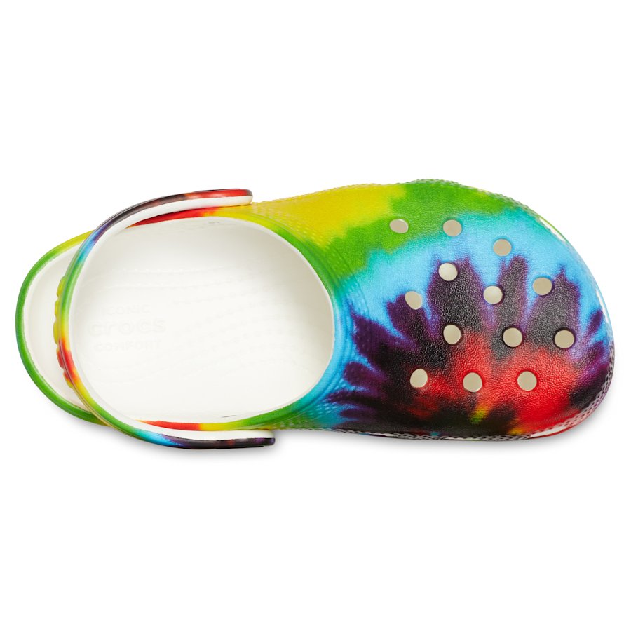 Multi Kids’ Classic Tie-Dye Graphic Clog - Top - Crocs