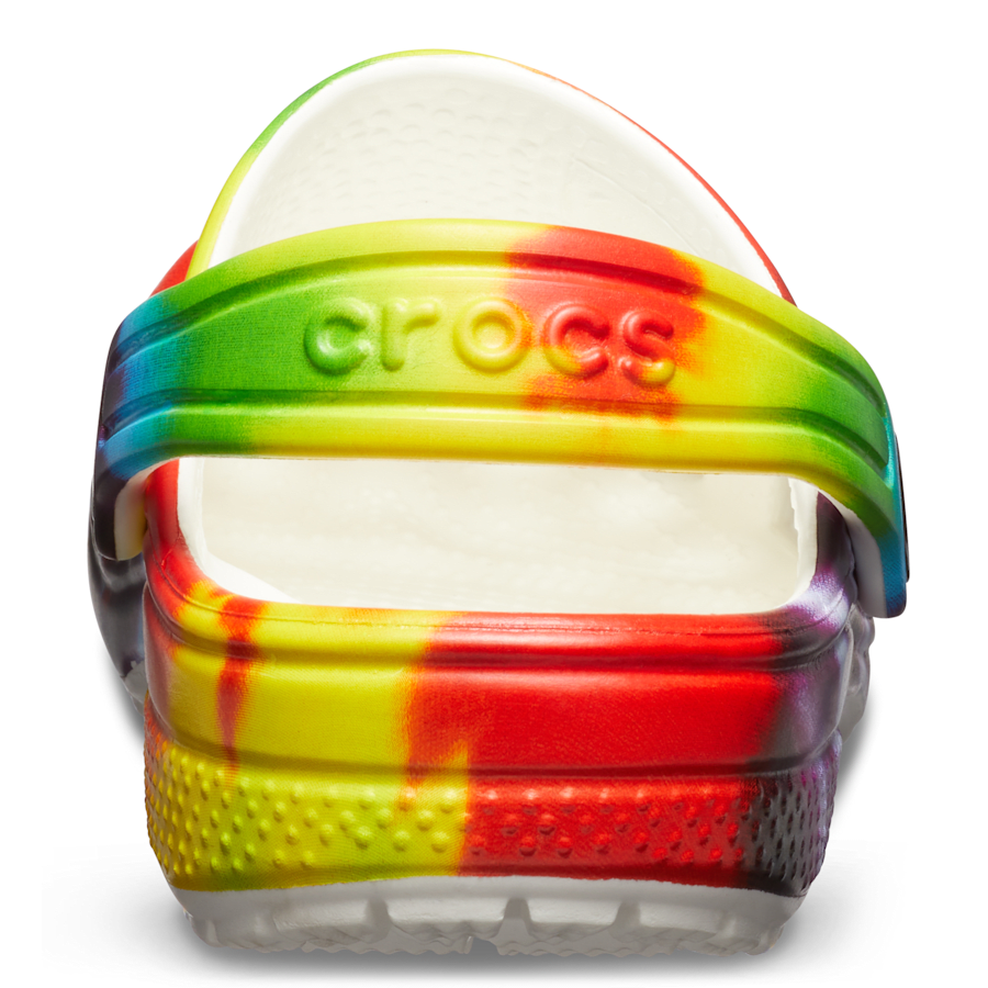 Multi Kids’ Classic Tie-Dye Graphic Clog - Back - Crocs