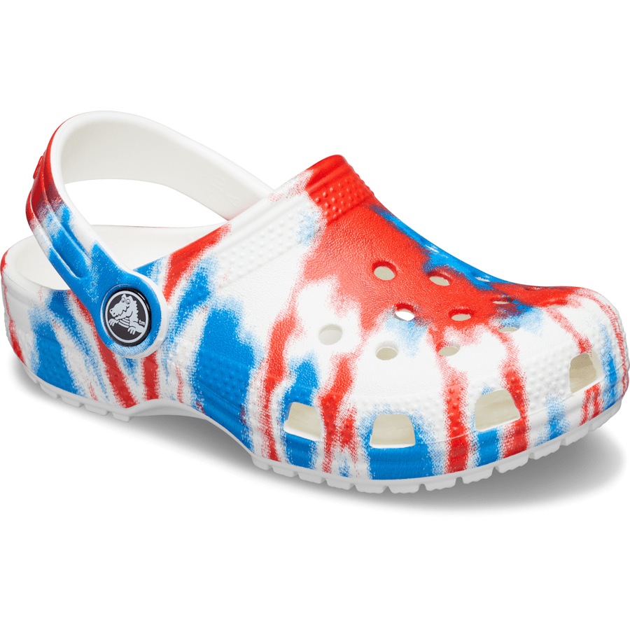 Colour Kids’ Classic Tie-Dye Graphic Clog - Angle - Crocs