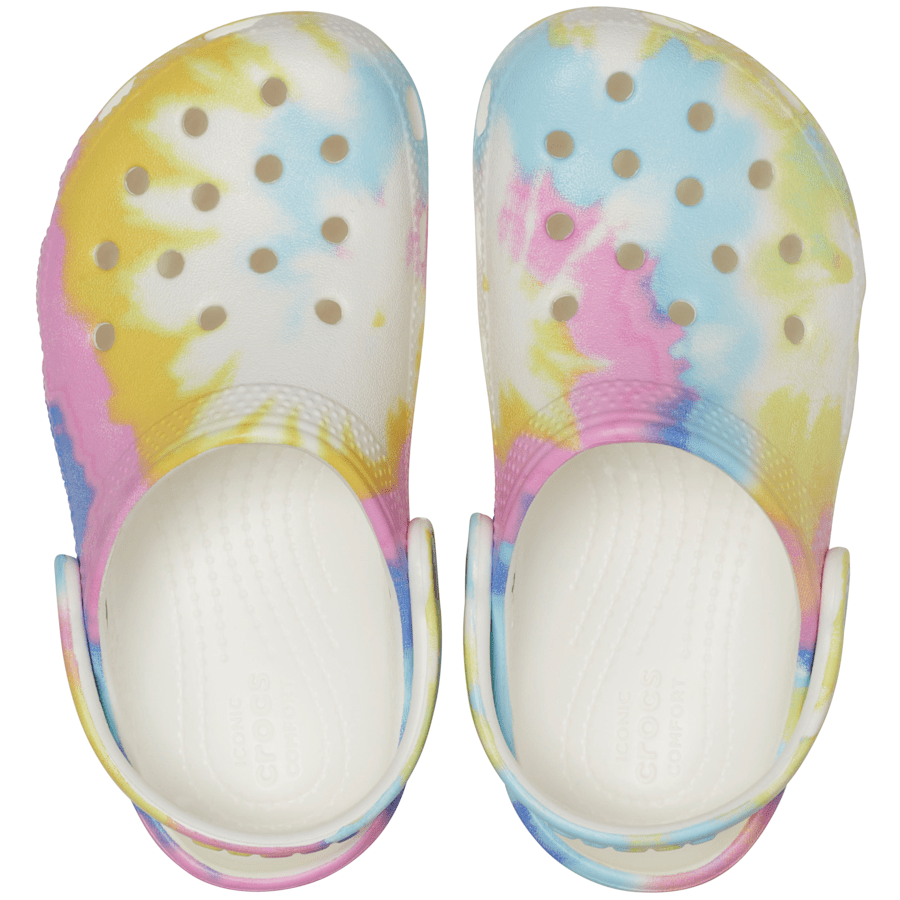 Colour Kids’ Classic Tie-Dye Graphic Clog - Top - Crocs