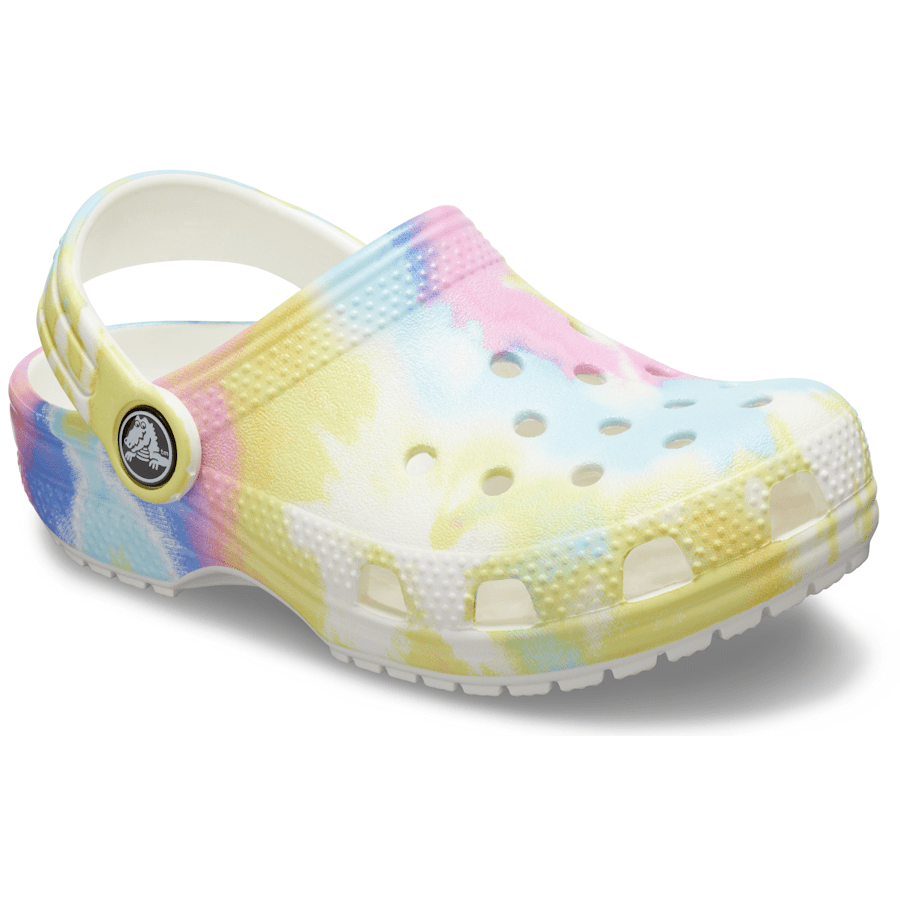 Colour Kids’ Classic Tie-Dye Graphic Clog - Angle - Crocs