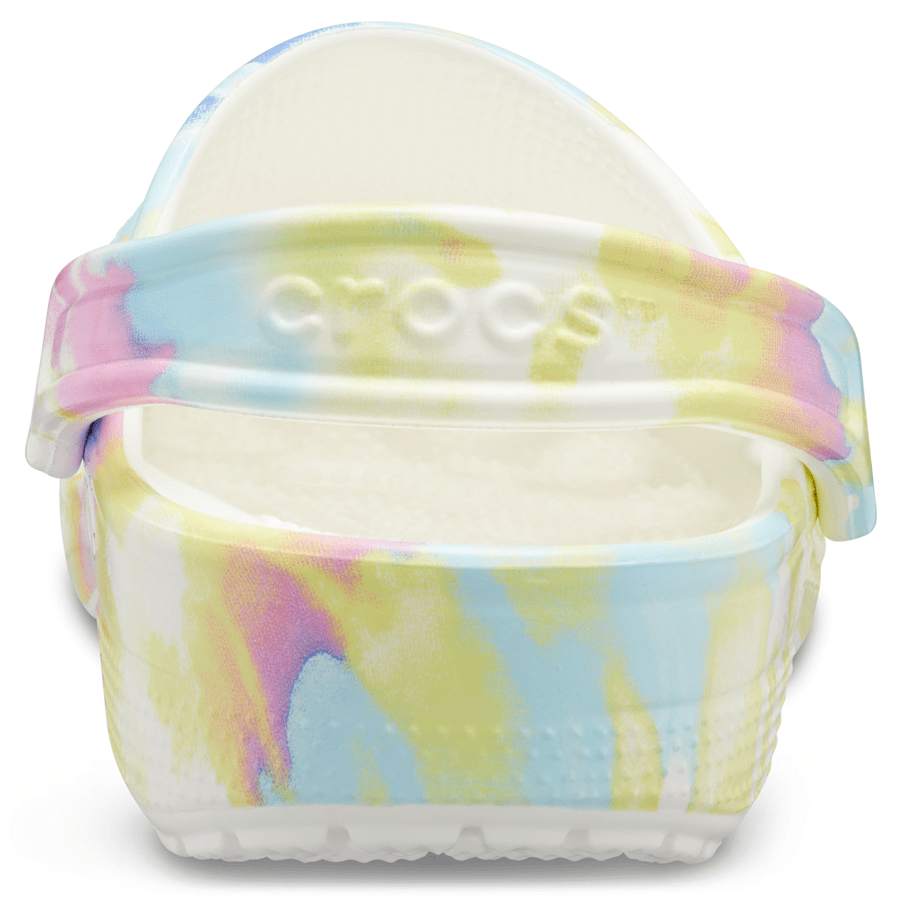 Colour Kids’ Classic Tie-Dye Graphic Clog - Back - Crocs