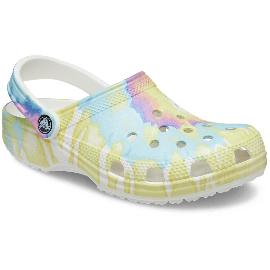 Colour Classic Tie-Dye Graphic Clog - Angle - Crocs