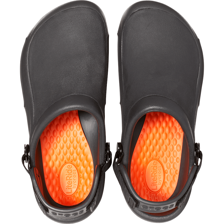 Black Bistro Pro LiteRide™ Work Clog - Top - Crocs PFD
