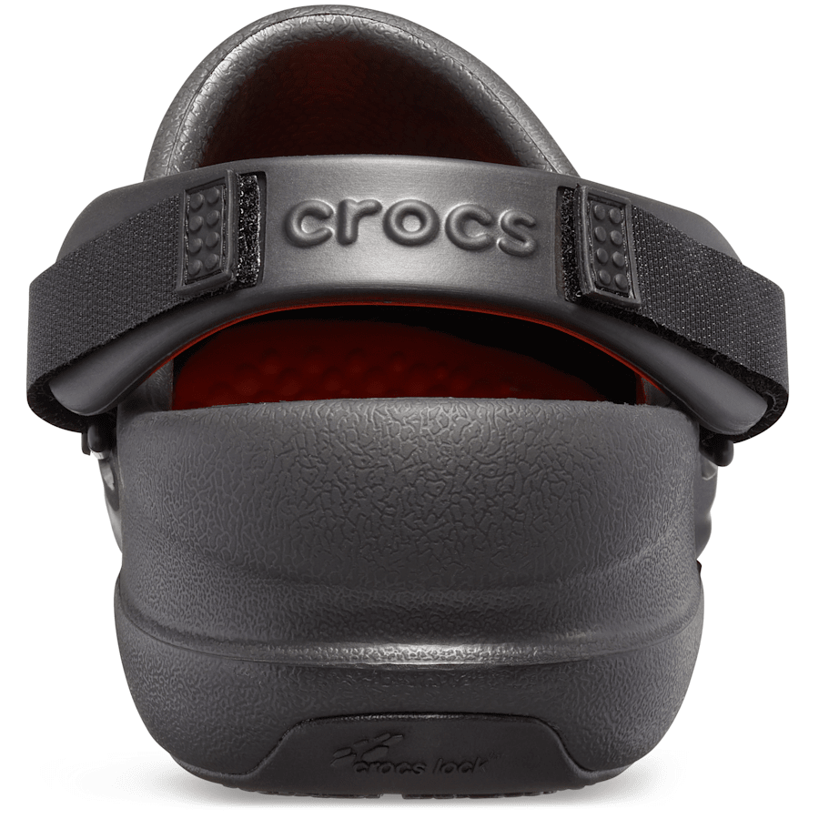 Black Bistro Pro LiteRide™ Work Clog - Back - Crocs PFD