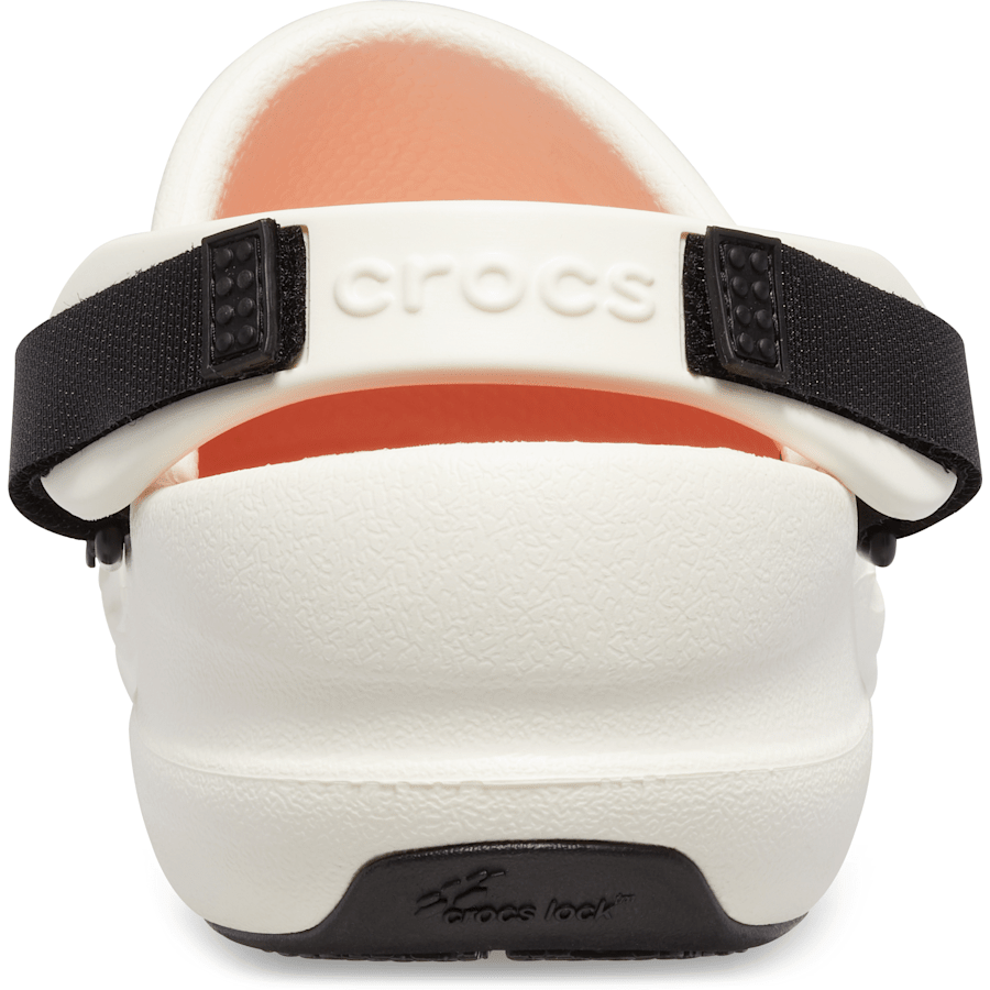 White Bistro Pro LiteRide™ Work Clog - Back - Crocs PFD