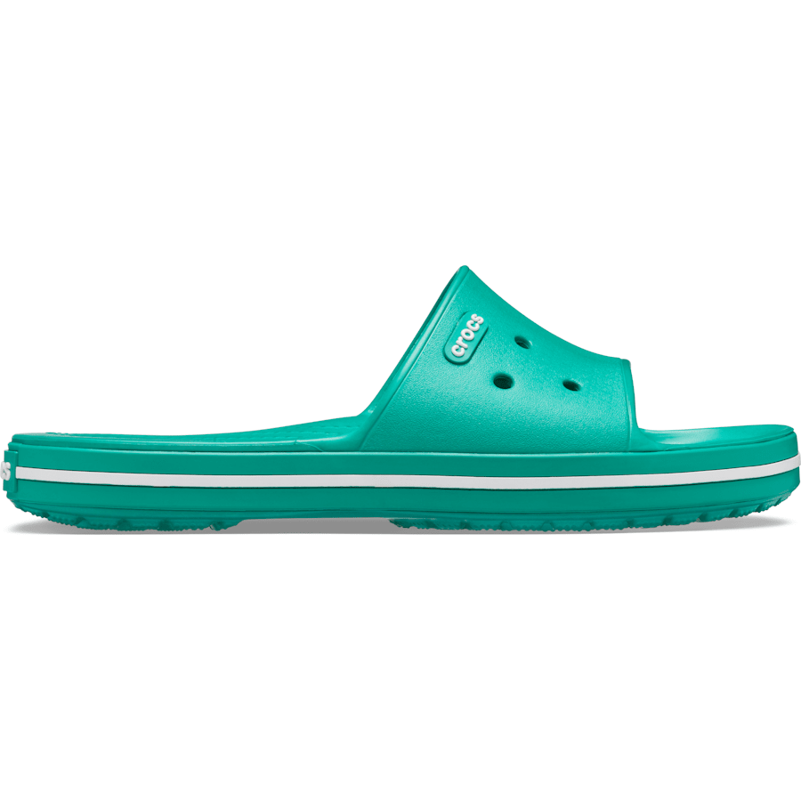 Deep Green / White Crocband™ III Slide - Side - Crocs