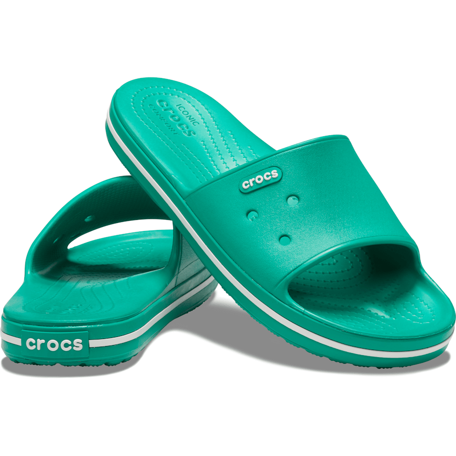 Deep Green / White Crocband™ III Slide - Pair - Crocs