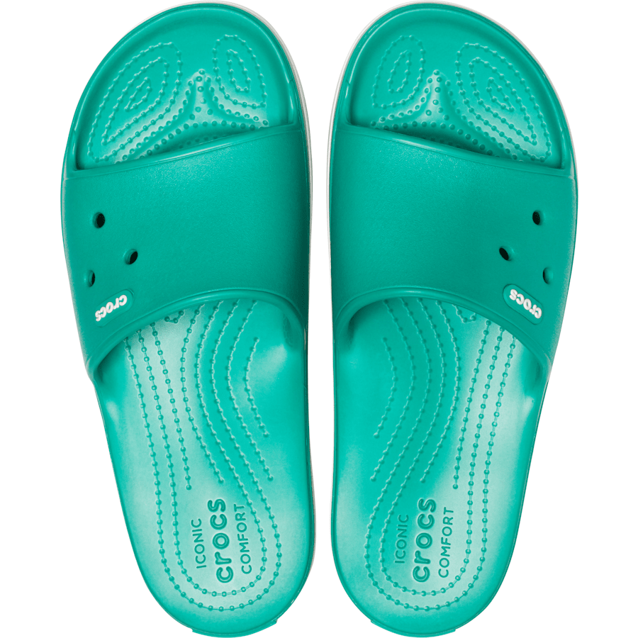 Deep Green / White Crocband™ III Slide - Top - Crocs
