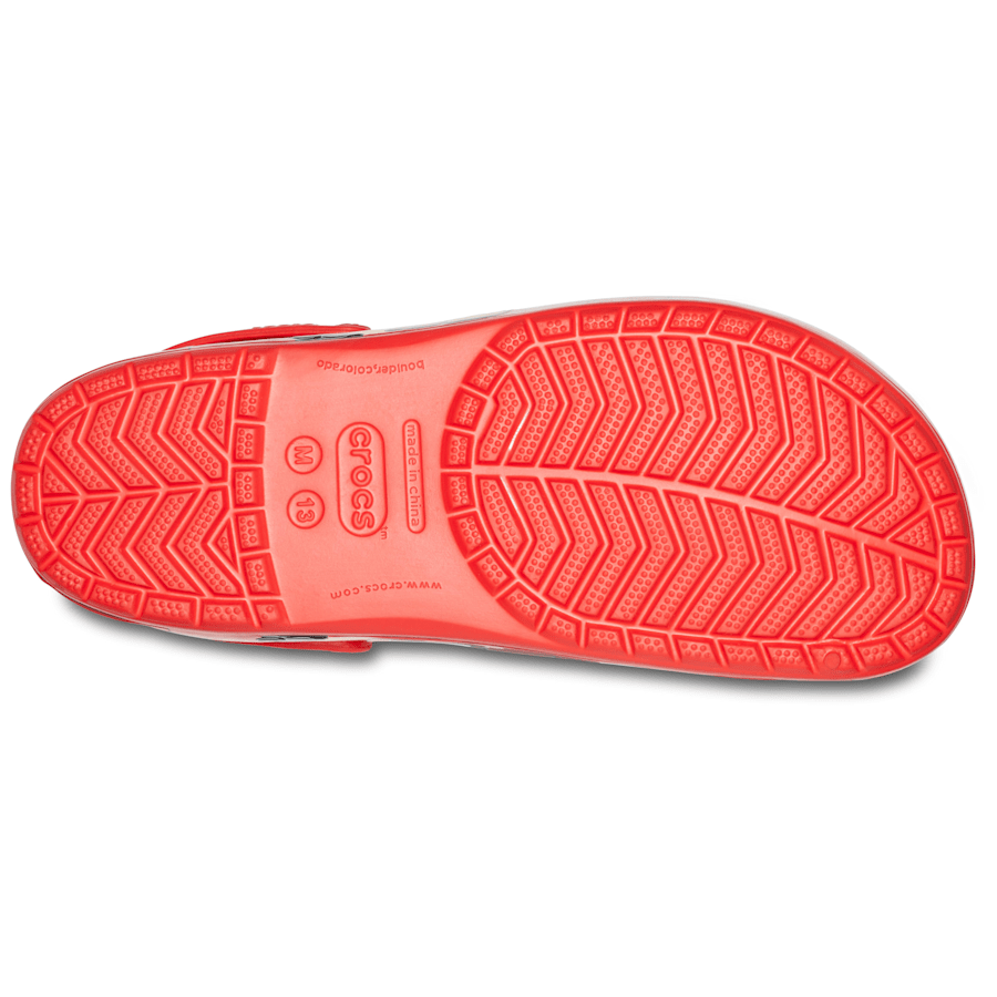 Red Disney/Pixar Lightning McQueen Adult Clog - Bottom - Crocs