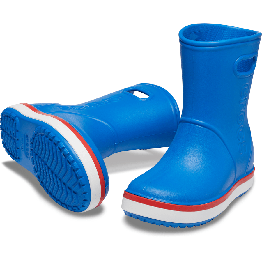 Bright Cobalt / Flame Kids’ Crocband™ Rain Boot - Pair - Crocs