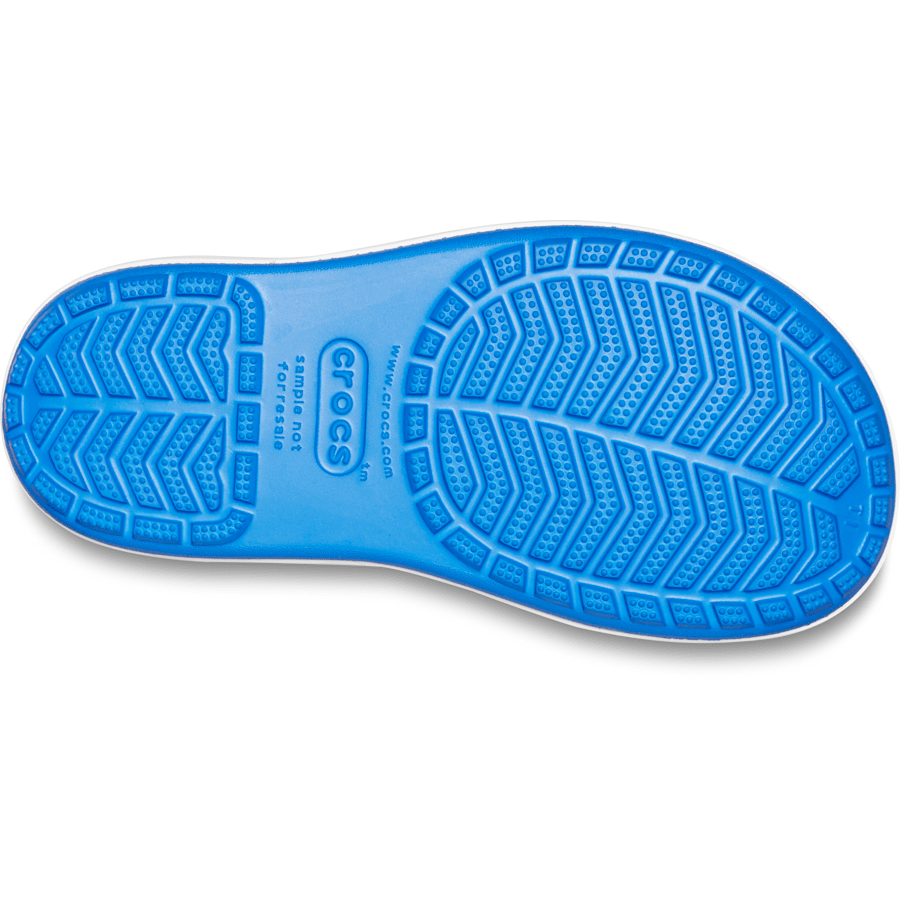 Bright Cobalt / Flame Kids’ Crocband™ Rain Boot - Bottom - Crocs