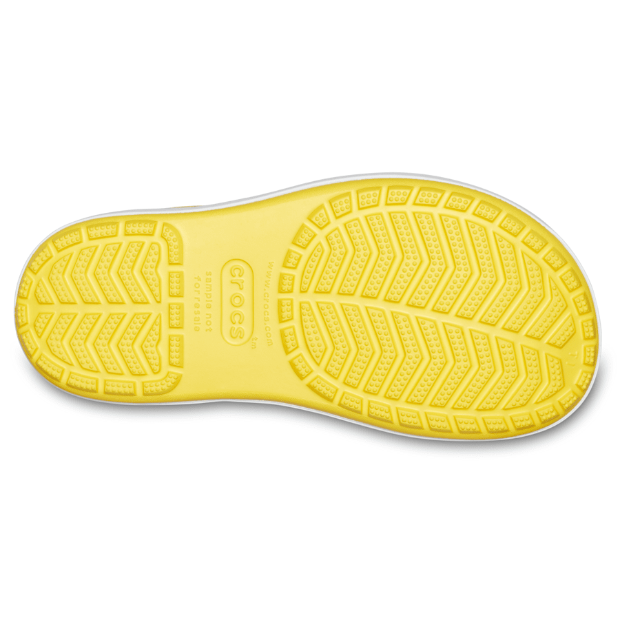 Yellow / Navy Kids’ Crocband™ Rain Boot - Bottom - Crocs