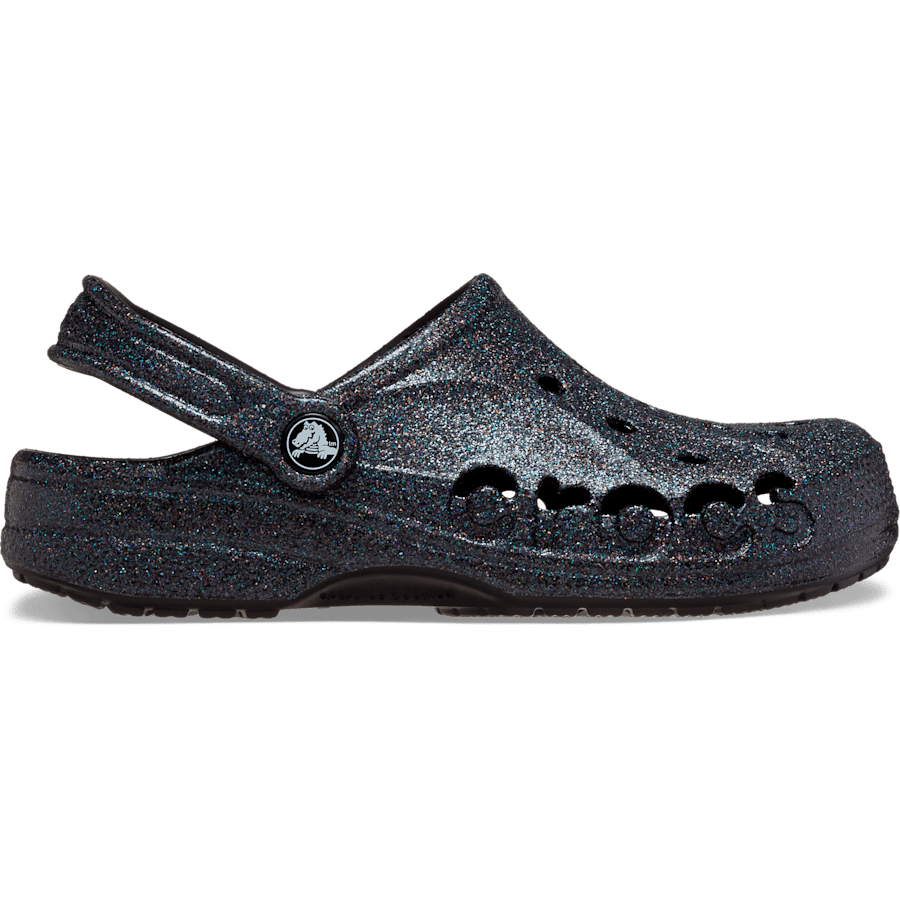 Black Baya Glitter Clog - Side - Crocs