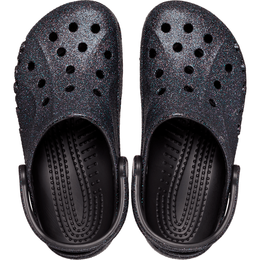 Black Baya Glitter Clog - Top - Crocs