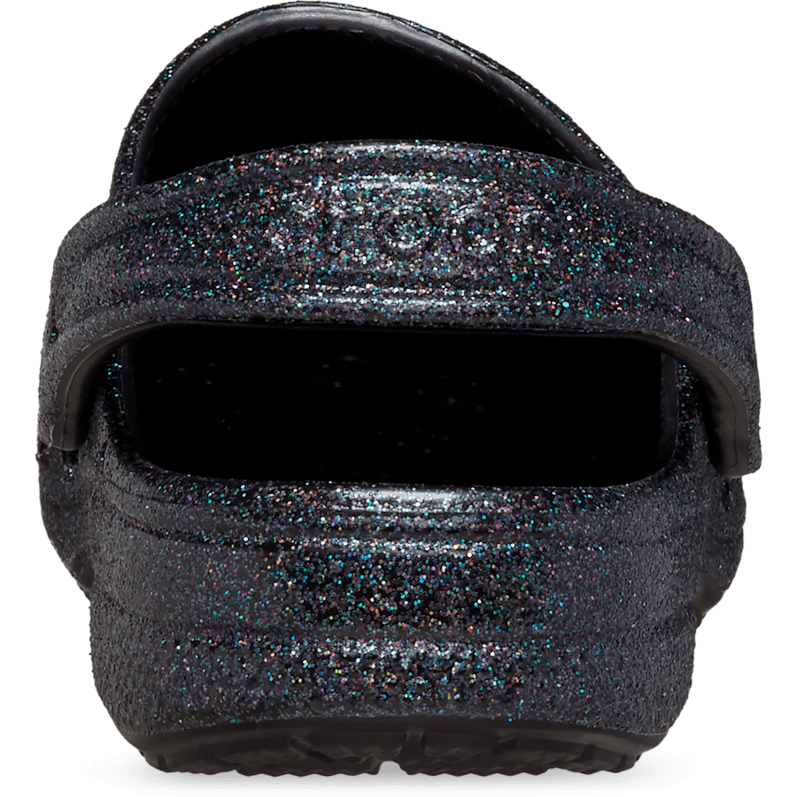 Black Baya Glitter Clog - Back - Crocs