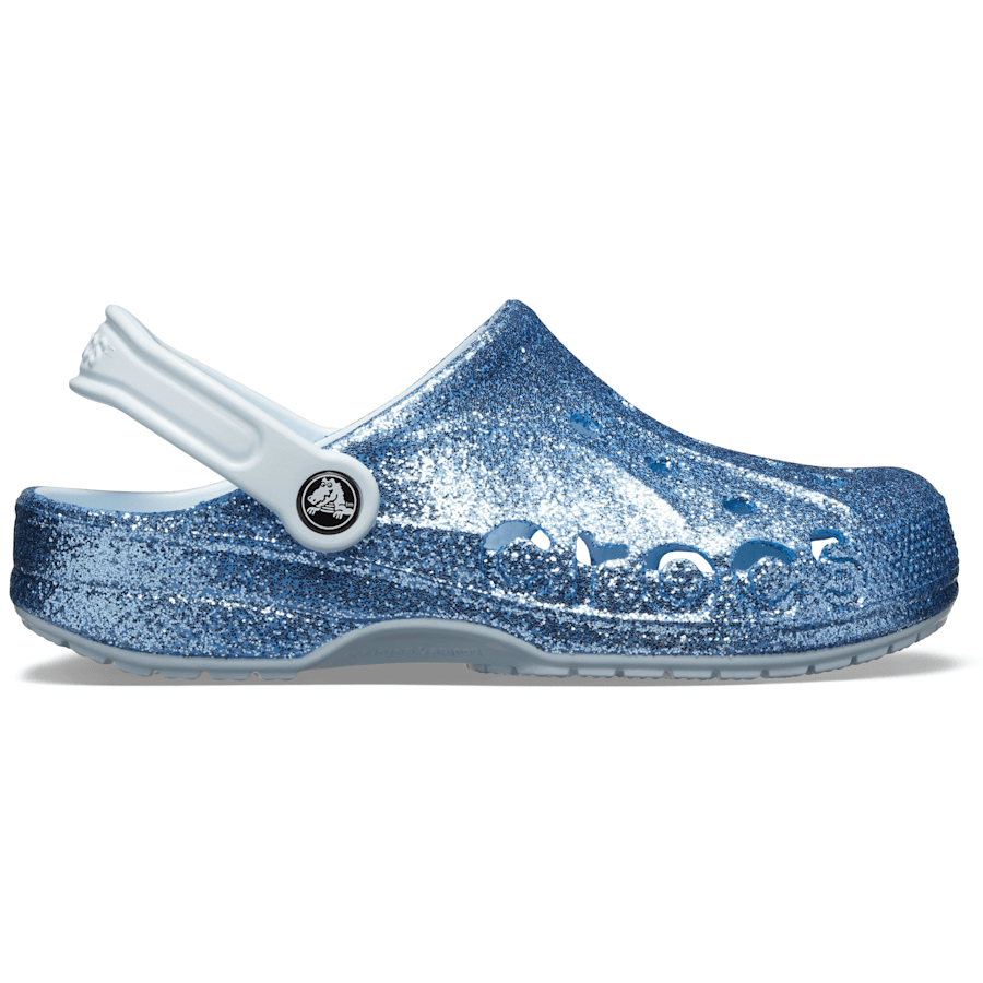 Mineral Blue Baya Glitter Clog - Side - Crocs