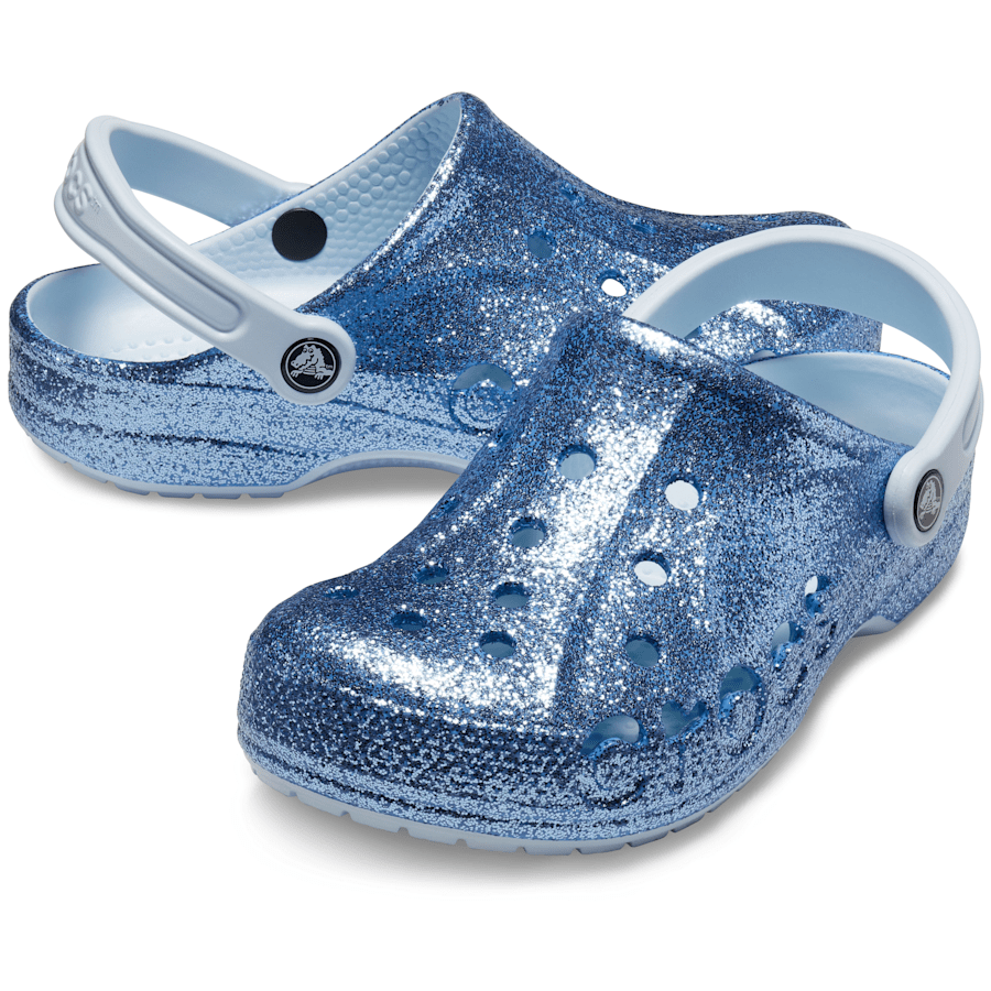 Mineral Blue Baya Glitter Clog - Pair - Crocs