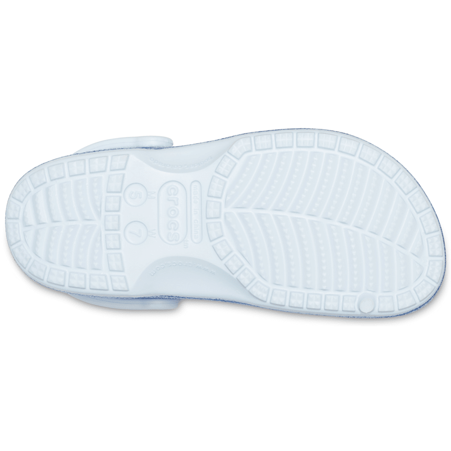 Mineral Blue Baya Glitter Clog - Bottom - Crocs