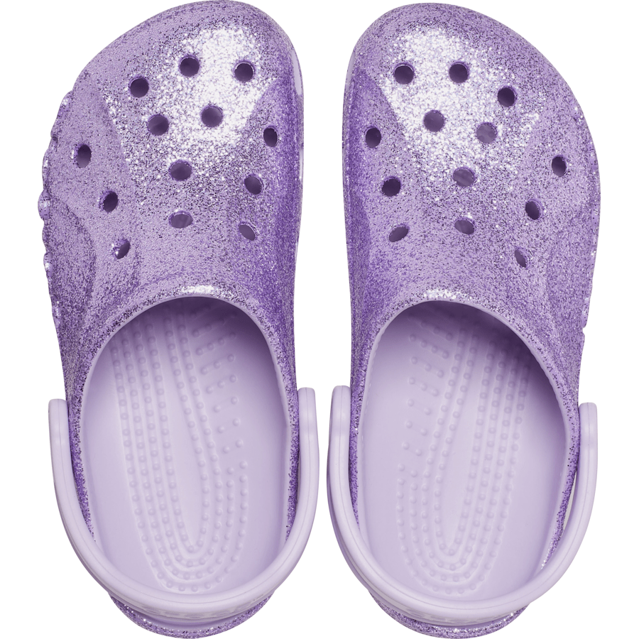Lavender Baya Glitter Clog - Top - Crocs