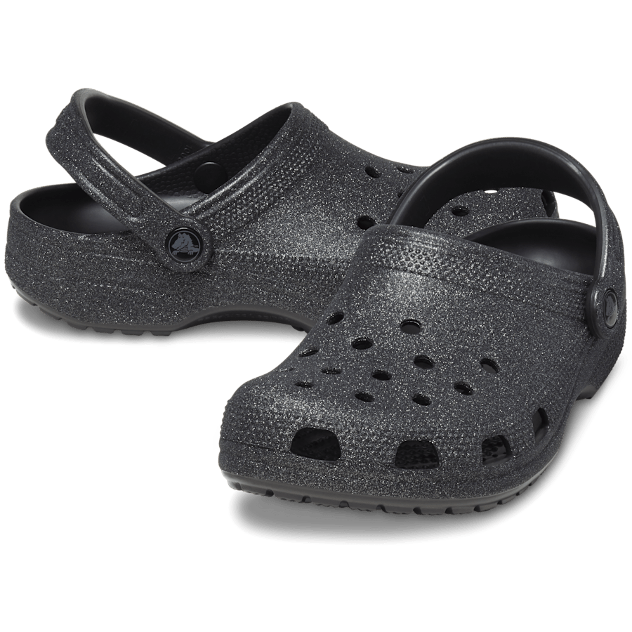 Black Glitter Classic Glitter Clog - Pair - Crocs