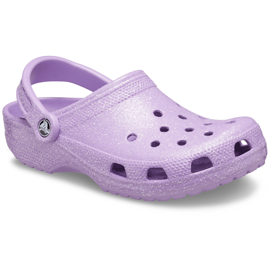 Orchid Classic Glitter Clog - Angle - Crocs