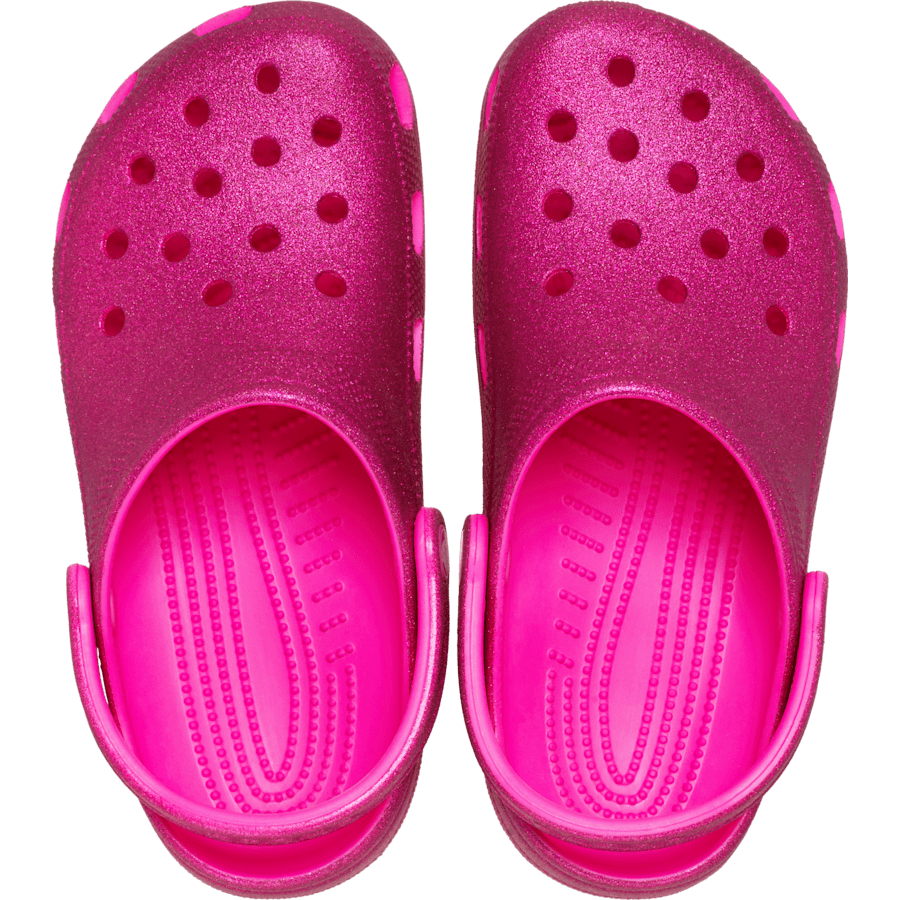 Pink Crush Classic Glitter Clog - Top - Crocs
