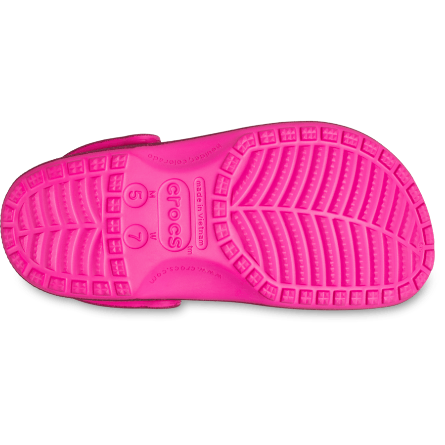 Pink Crush Classic Glitter Clog - Bottom - Crocs