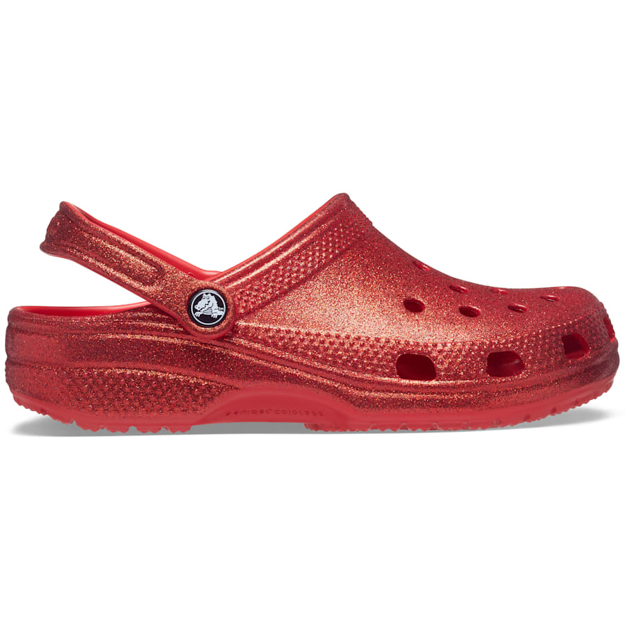 Flame Classic Glitter Clog - Side - Crocs