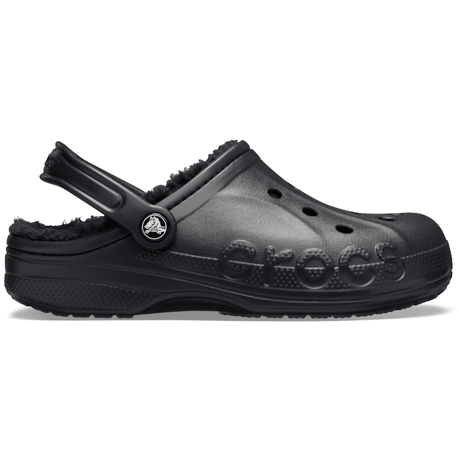 Black / Black Baya Lined Clog - Side - Crocs