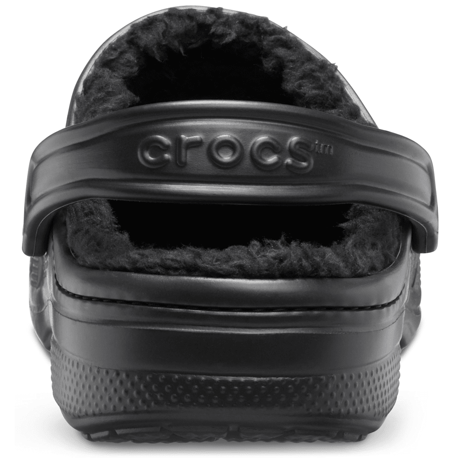 Black / Black Baya Lined Clog - Back - Crocs