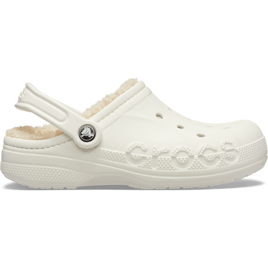 Almost White Baya Lined Clog - Side - Crocs