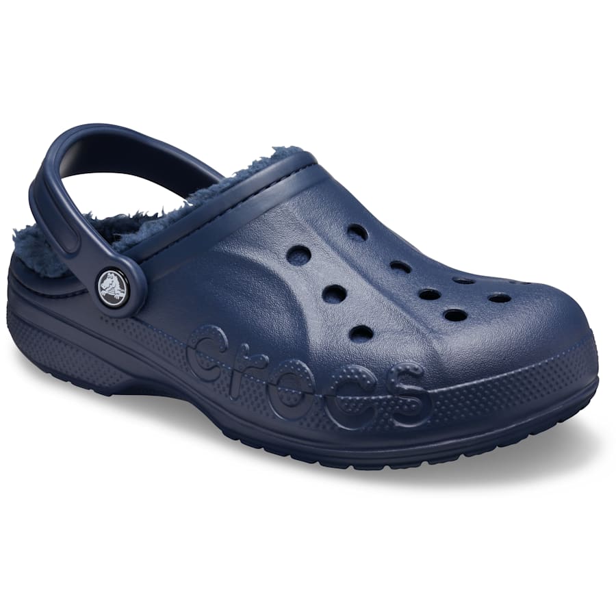 Navy / Navy Baya Lined Clog - Angle - Crocs