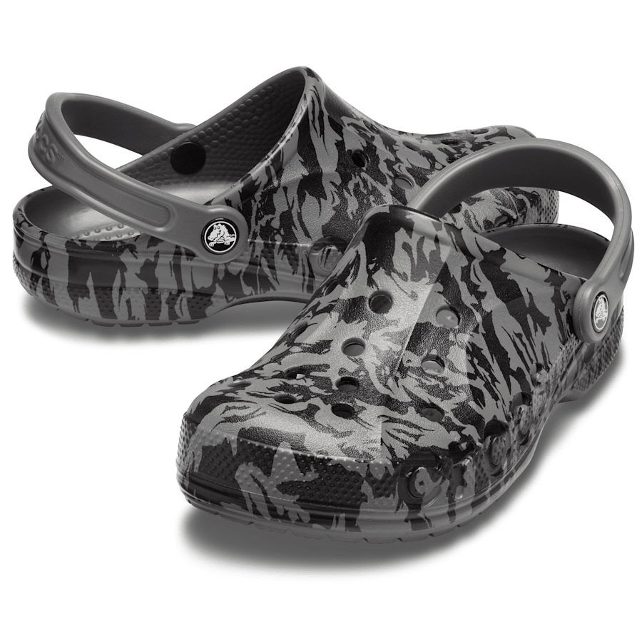 Slate Grey/White Baya Seasonal Printed Clog - Pair - Crocs