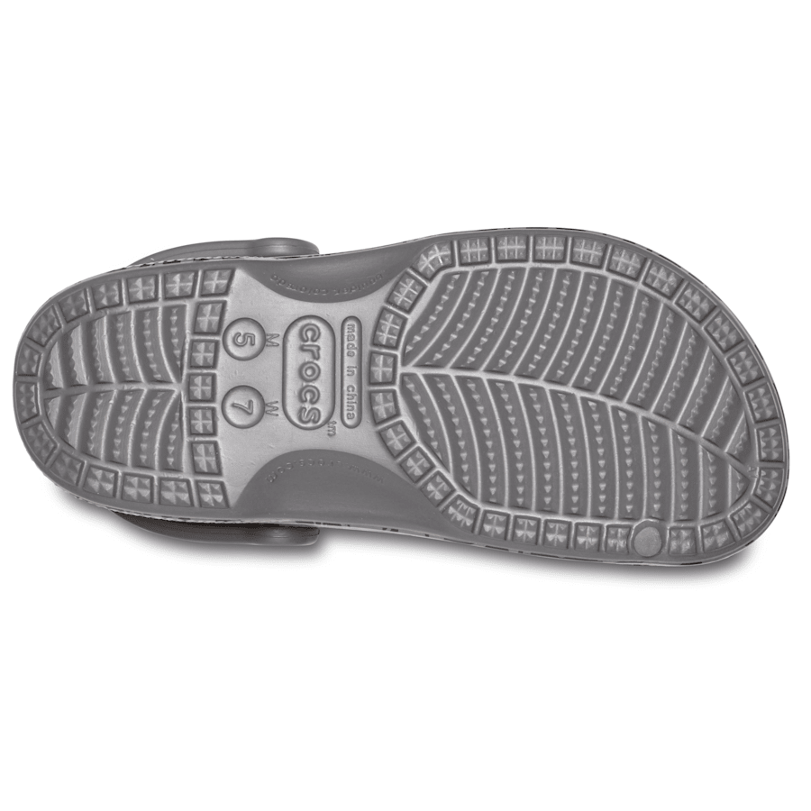 Slate Grey/White Baya Seasonal Printed Clog - Bottom - Crocs