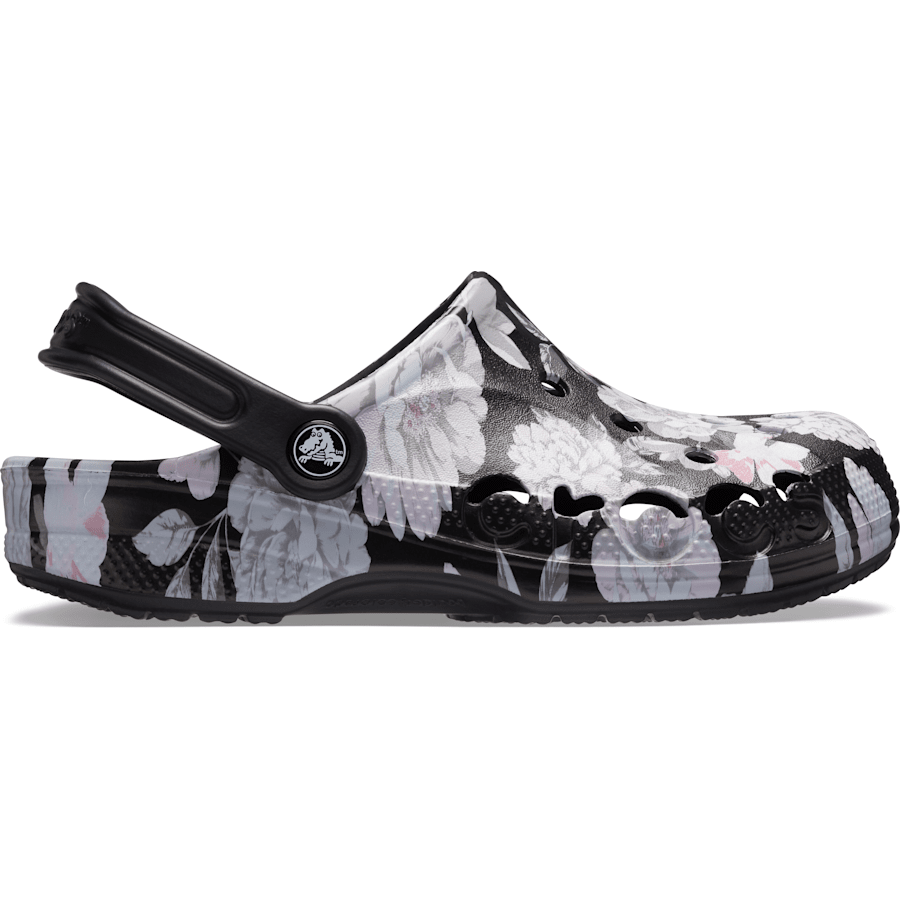 Black / Floral Baya Seasonal Printed Clog - Side - Crocs
