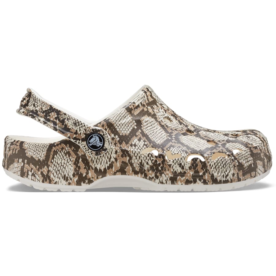Oyster / Mushroom Baya Seasonal Printed Clog - Side - Crocs