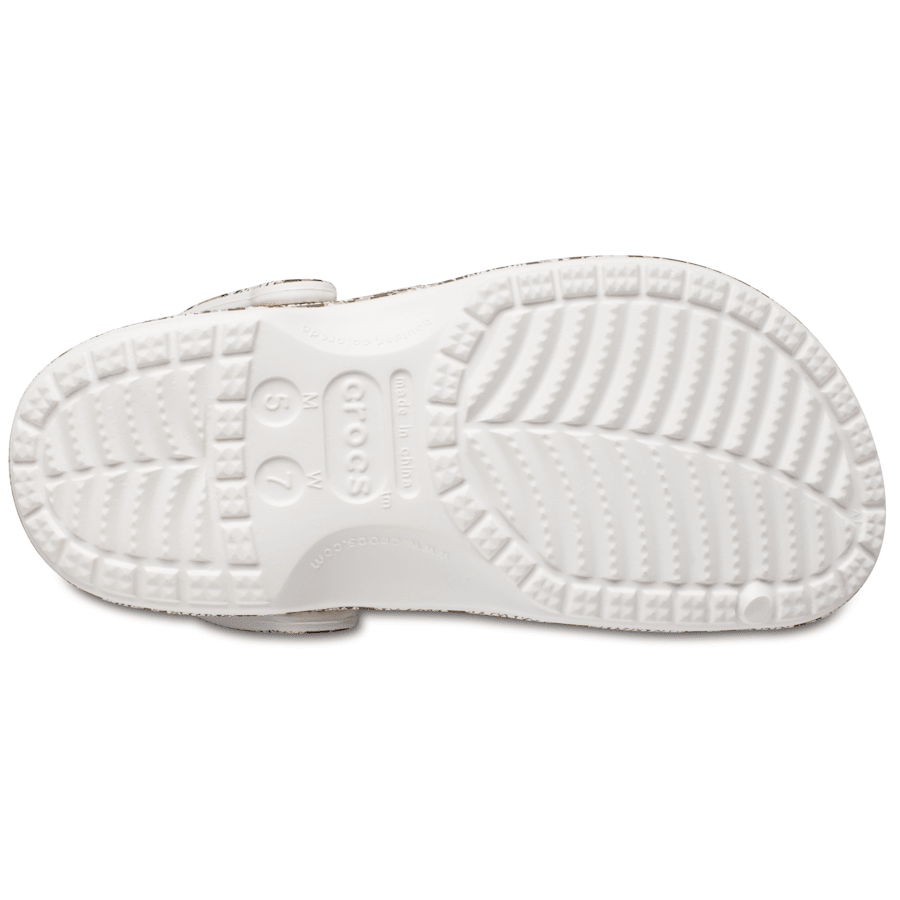 Oyster / Mushroom Baya Seasonal Printed Clog - Bottom - Crocs