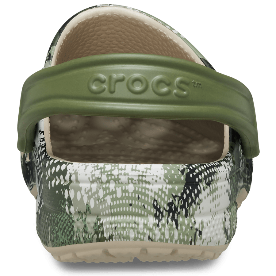 Cobblestone Baya Seasonal Printed Clog - Back - Crocs