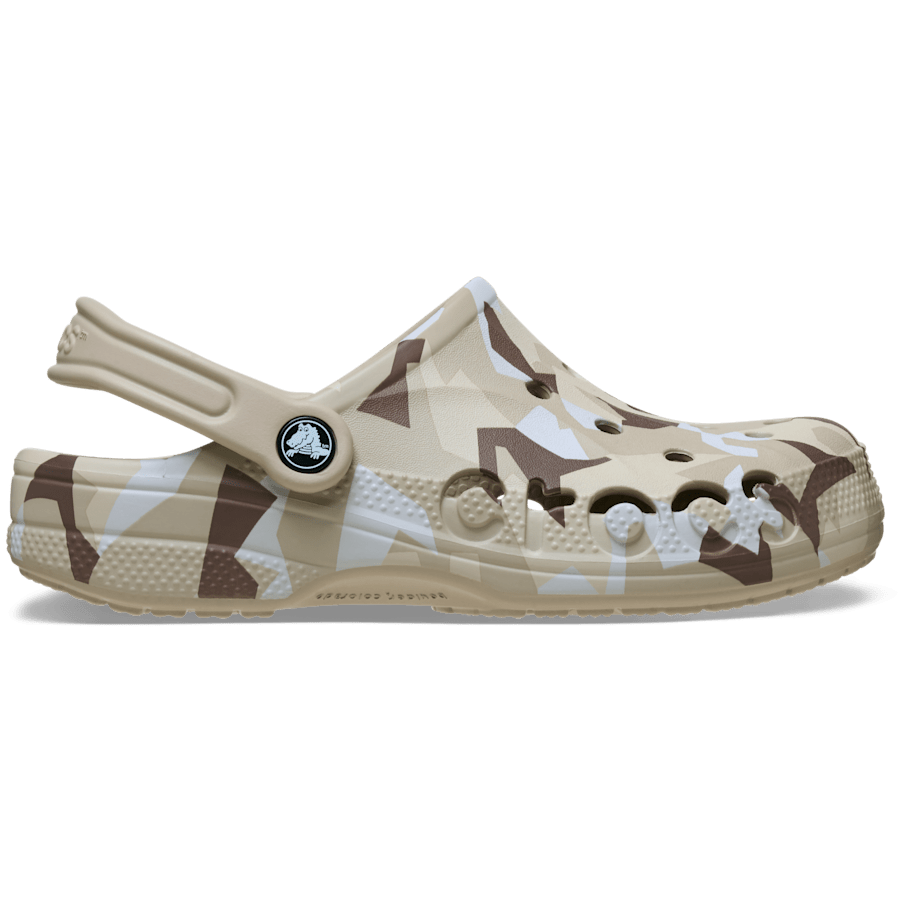 Cobblestone/White Baya Seasonal Printed Clog - Sivu - Crocs